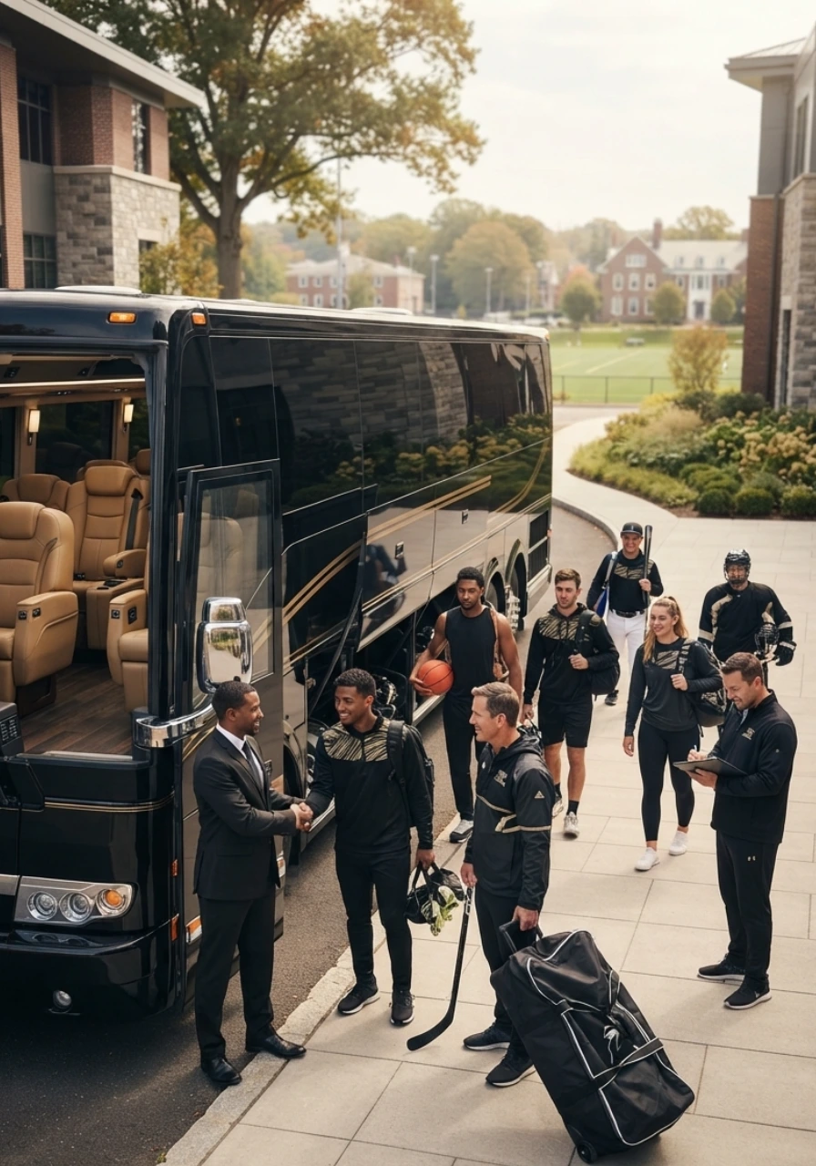 Charter Bus for Sports Team in Connecticut