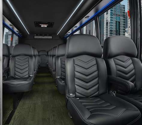 Interior View Charter Bus CT 